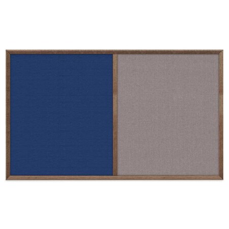 United Visual Products Slim Style Indoor Enclosed Corkboard, 18 UV501SC-WHITE-SURF
